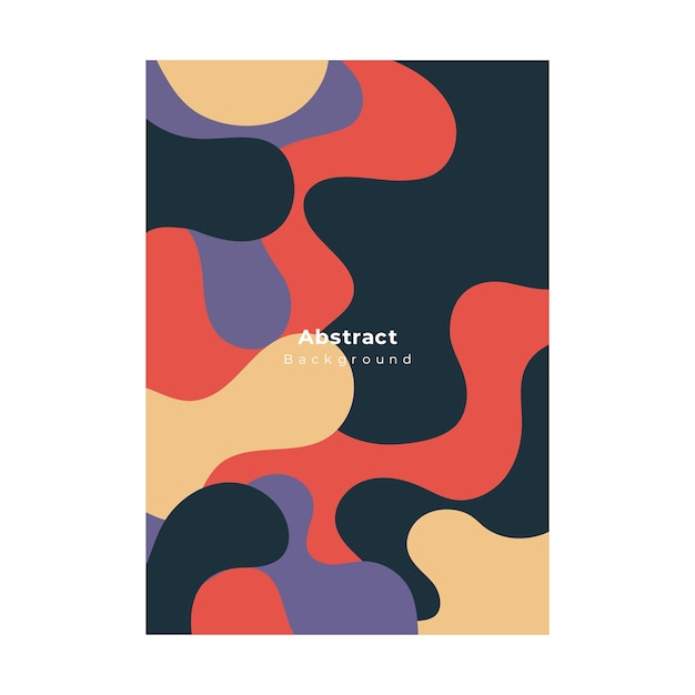 Formas abstractas portada folleto plantilla de folleto fondo de retrato