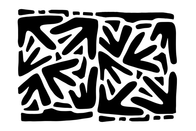 Formas aleatorias Conjunto orgánico Contorno imagen vectorial 2d telón de fondo