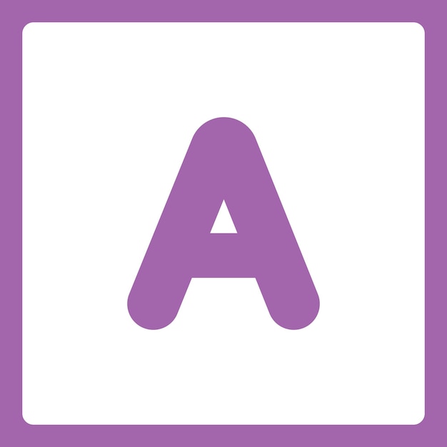 Formas del alfabeto Aa