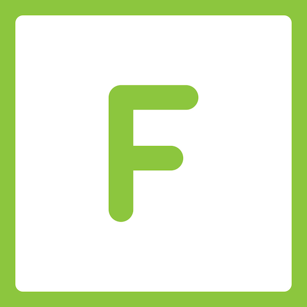 Formas del alfabeto F