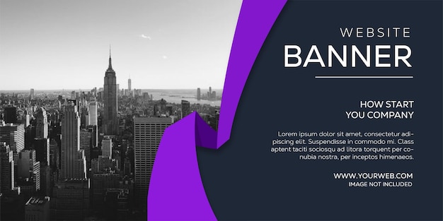 Formas de banners profesionales para sitios web