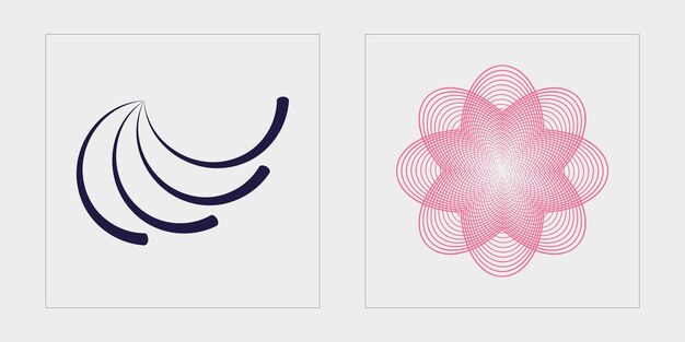 Formas de brutalismo Figuras posmodernas geométricas de moda Iconos minimalistas planos