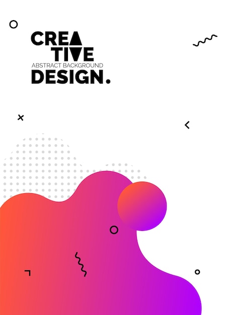 Formas de color líquido para fondos de carteles de composición Cubiertas abstractas de moda Diseño futurista Eps10 vector