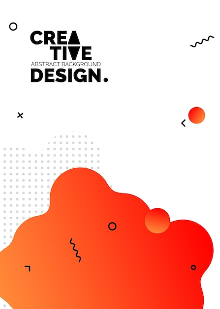 Formas de color líquido para fondos de carteles de composición Cubiertas abstractas de moda Diseño futurista Eps10 vector