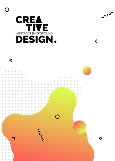Formas de color líquido para fondos de carteles de composición Cubiertas abstractas de moda Diseño futurista Eps10 vector