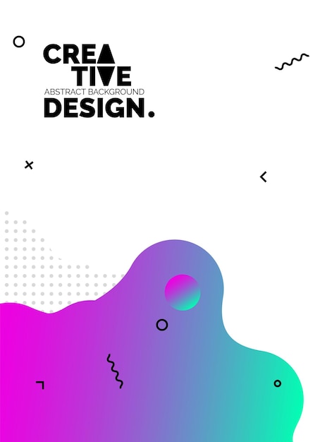 Formas de color líquido para fondos de carteles de composición Cubiertas abstractas de moda Diseño futurista Eps10 vector