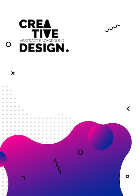 Formas de color líquido para fondos de carteles de composición Cubiertas abstractas de moda Diseño futurista Eps10 vector