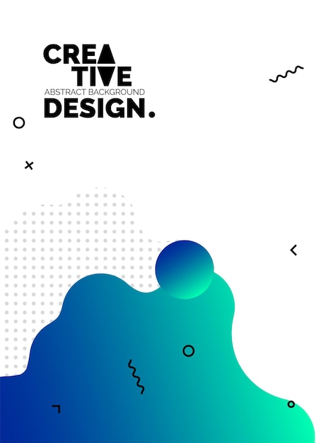 Formas de color líquido para fondos de carteles de composición Cubiertas abstractas de moda Diseño futurista Eps10 vector