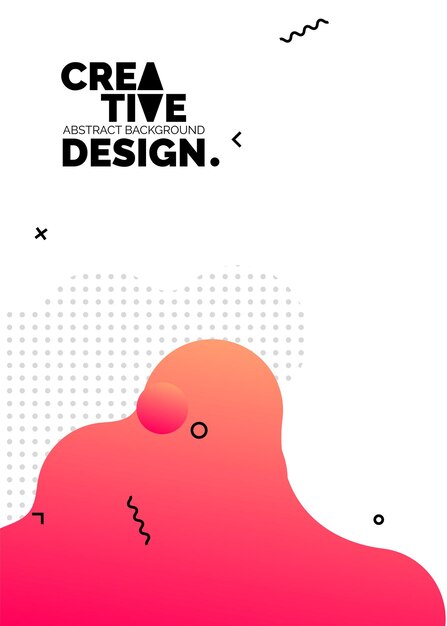 Formas de color líquido para fondos de carteles de composición Cubiertas abstractas de moda Diseño futurista Eps10 vector