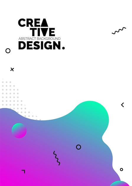 Formas de color líquido para fondos de carteles de composición Cubiertas abstractas de moda Diseño futurista Eps10 vector