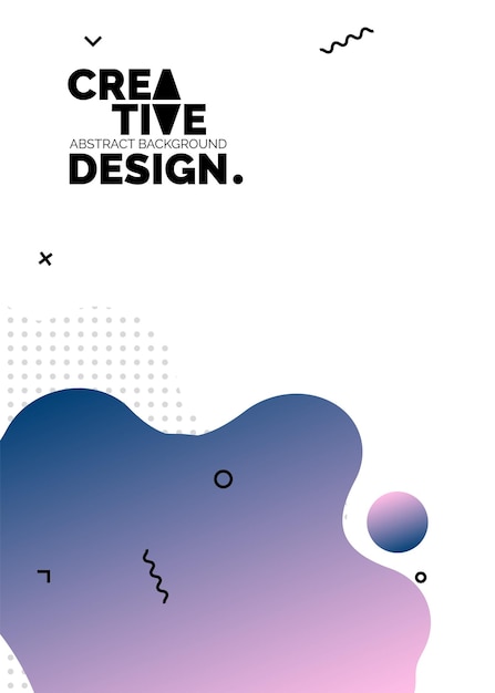 Formas de color líquido para fondos de carteles de composición Cubiertas abstractas de moda Diseño futurista Eps10 vector