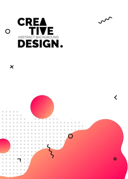 Formas de color líquido para fondos de carteles de composición Cubiertas abstractas de moda Diseño futurista Eps10 vector