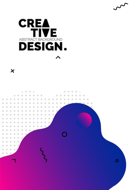 Formas de color líquido para fondos de carteles de composición Cubiertas abstractas de moda Diseño futurista Eps10 vector