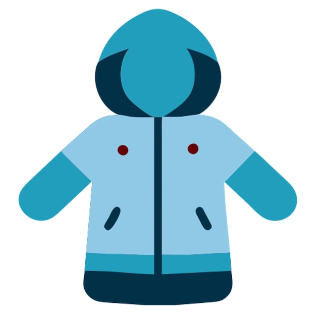 las formas coloreadas del icono de invierno