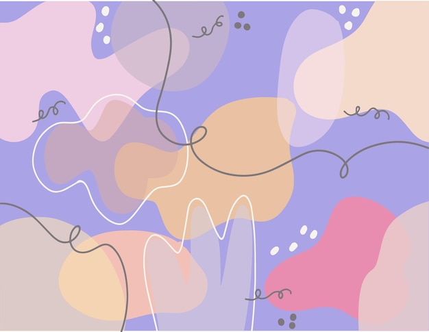 Las formas coloridas de fondo
