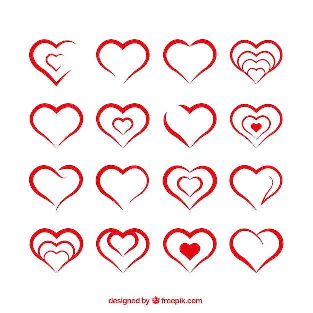 Formas de corazón