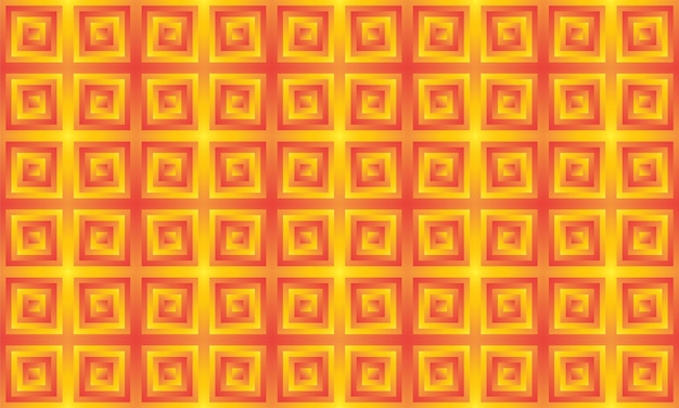 Las formas cuadradas geométricas en gradiente amarillo naranja llenan el patrón sin costuras
