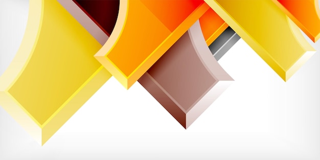 Formas de flecha cuadradas con elementos redondos Ilustración vectorial para papel tapiz Banner Fondo Tarjeta Libro Ilustración página de aterrizaje
