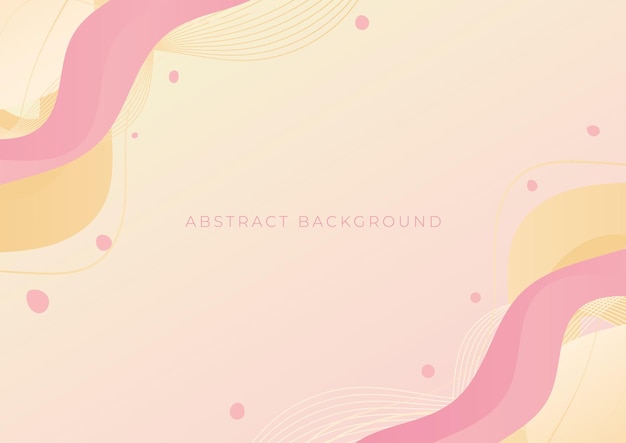 formas fluidas de ondas rosadas abstractas con fondo de líneas y puntos