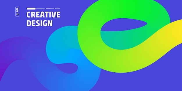 Las formas fluidas y los tonos vibrantes crean un diseño dinámico y moderno perfecto para una marca creativa y enérgica