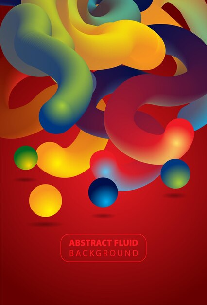 Formas de fluidos líquidos retorcidos coloridos abstractos. elementos de diseño creativo