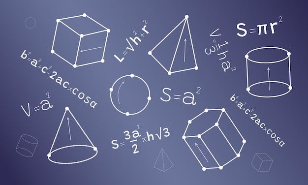 Formas y fórmulas geométricas visualizadas