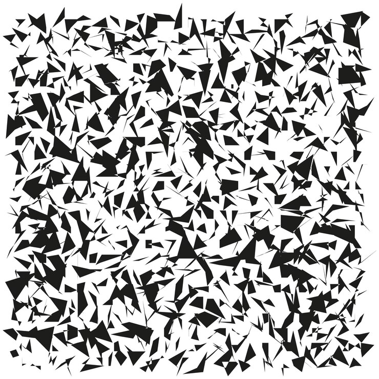 Vector formas fragmentadas abstractas patrón negro irregular diseño vectorial geométrico arte gráfico monocromático