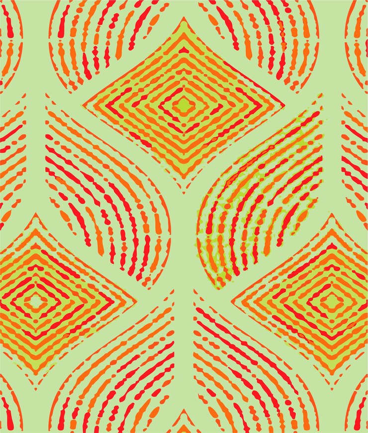 Formas geométricas abstractas en colores cálidos