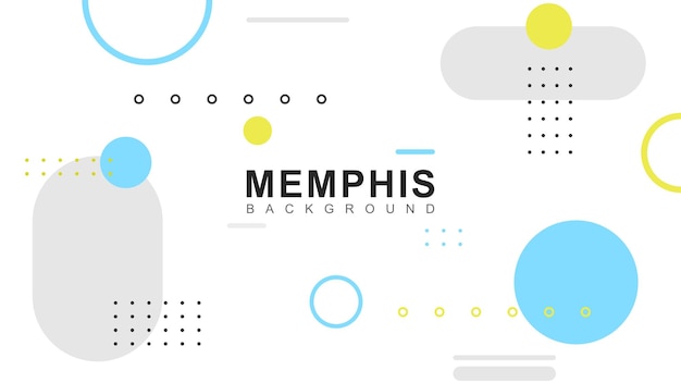 Formas geométricas abstractas coloridas modernas sobre fondo de estilo memphis