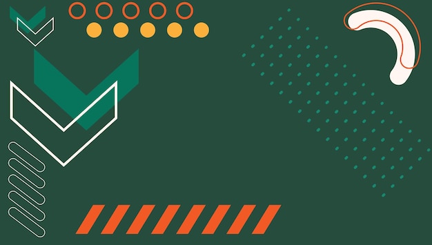 formas geométricas abstractas composición verde fondo para banner web folleto cartel portada del folleto