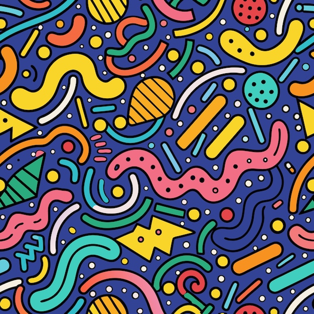 Formas geométricas abstractas Diseño de patrones sin costuras