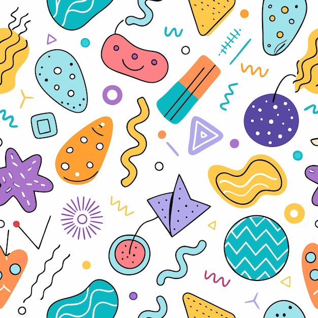 Formas geométricas abstractas Diseño de patrones sin costuras