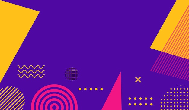 Formas geométricas abstractas con fondo de colores