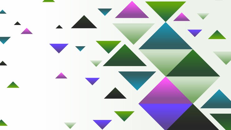Vector formas geométricas abstractas de fondo con triángulo