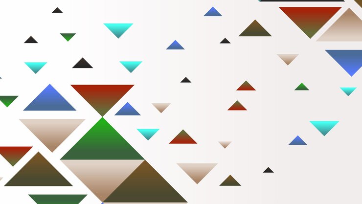 Vector formas geométricas abstractas de fondo con triángulo