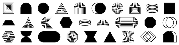 Formas geométricas abstractas Formas vectoriales Elementos vectoriales