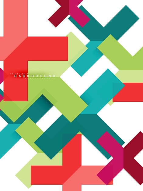 Formas geométricas abstractas multicolores fondo de geometría para el banner web