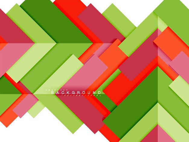 Formas geométricas abstractas multicolores fondo de geometría para el banner web