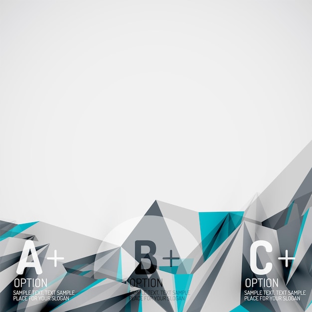 Formas geométricas en el aire Fondo abstracto del vector