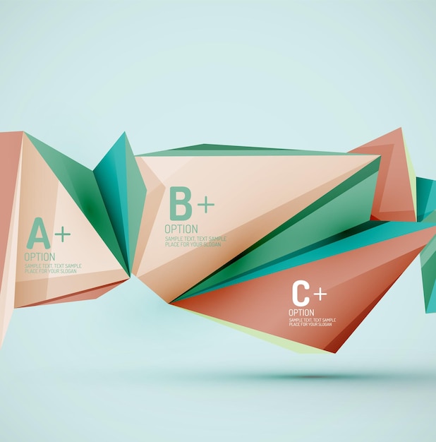 Formas geométricas en el aire Fondo abstracto del vector