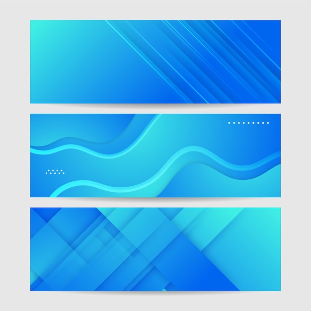 Formas geométricas de banner azul mínimo diseño de fondo moderno abstracto Diseño de plantilla de póster en telón de fondo web folleto de banner folleto de sitio web presentación de página de destino y seminario web