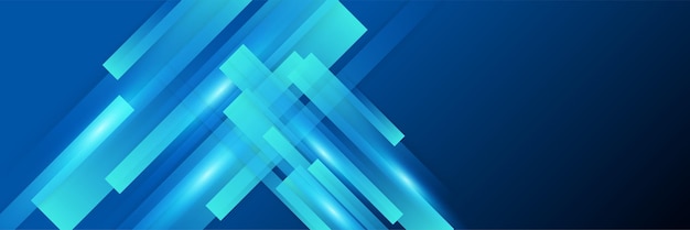 Formas geométricas de banner azul mínimo diseño de fondo moderno abstracto Diseño de plantilla de póster en telón de fondo web folleto de banner folleto de sitio web presentación de página de destino y seminario web