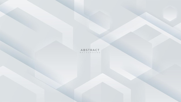 Formas geométricas blancas mínimas simples abstractas forma de línea de triángulo de luz geométrica con fondo de presentación de concepto futurista