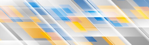 Formas geométricas brillantes y brillantes sobre un fondo gris
