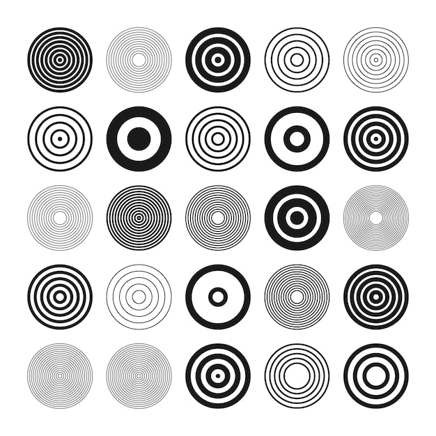 Formas geométricas brutales símbolos simples elementos primitivos y formas Bauhaus diseño retro de moda