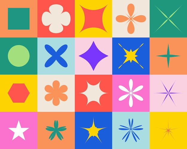 Formas geométricas de colores