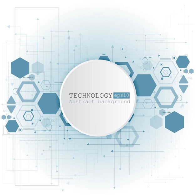 Formas geométricas coloridas fondo de vector concepto de tecnología abstracta esp 10