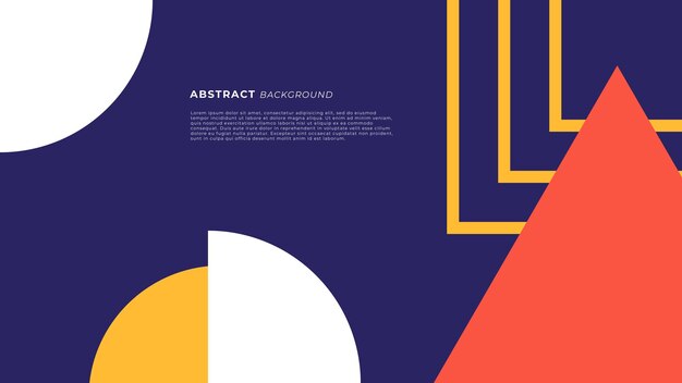 Formas geométricas coloridas sobre un fondo oscuro Patrón de diseño minimalista