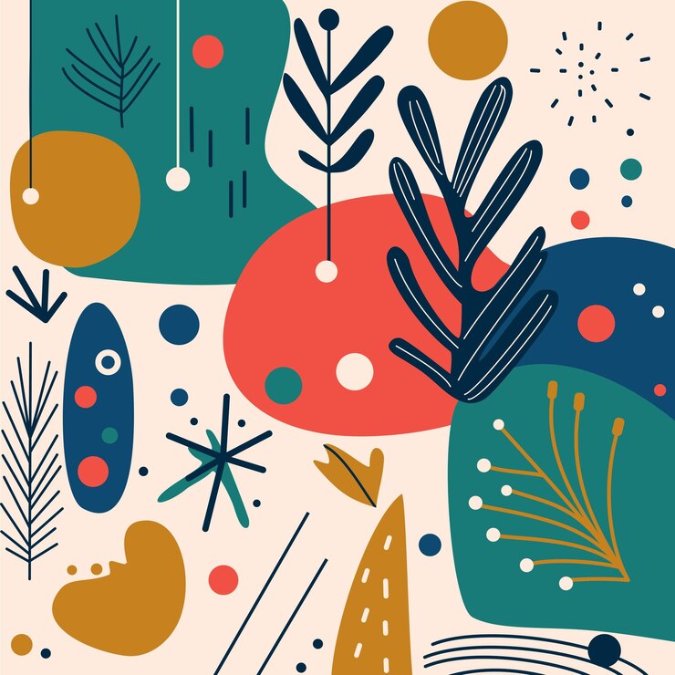 Vector formas geométricas. composición creativa minimalista. diseño moderno de dibujo a mano.