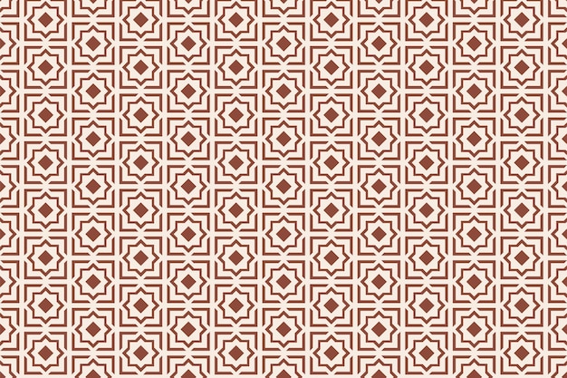 Formas geométricas diseño de estilo árabe patrón de repetición sin costuras